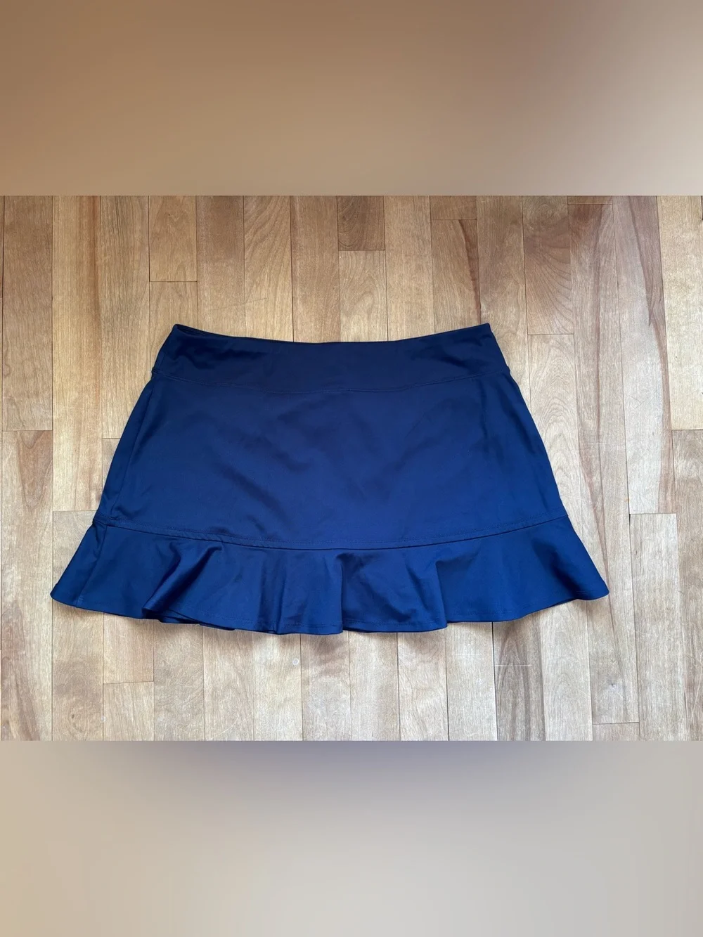 Tommy Bahama Navy Mini Skirt or Skort with Ruffle Hem XL - Picture 4 of 8
